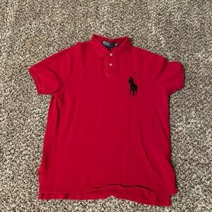Polo by Ralph Lauren Men's Bold Red Polo Shirt